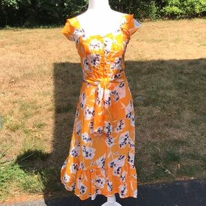 bleuh ciel belted floral dress